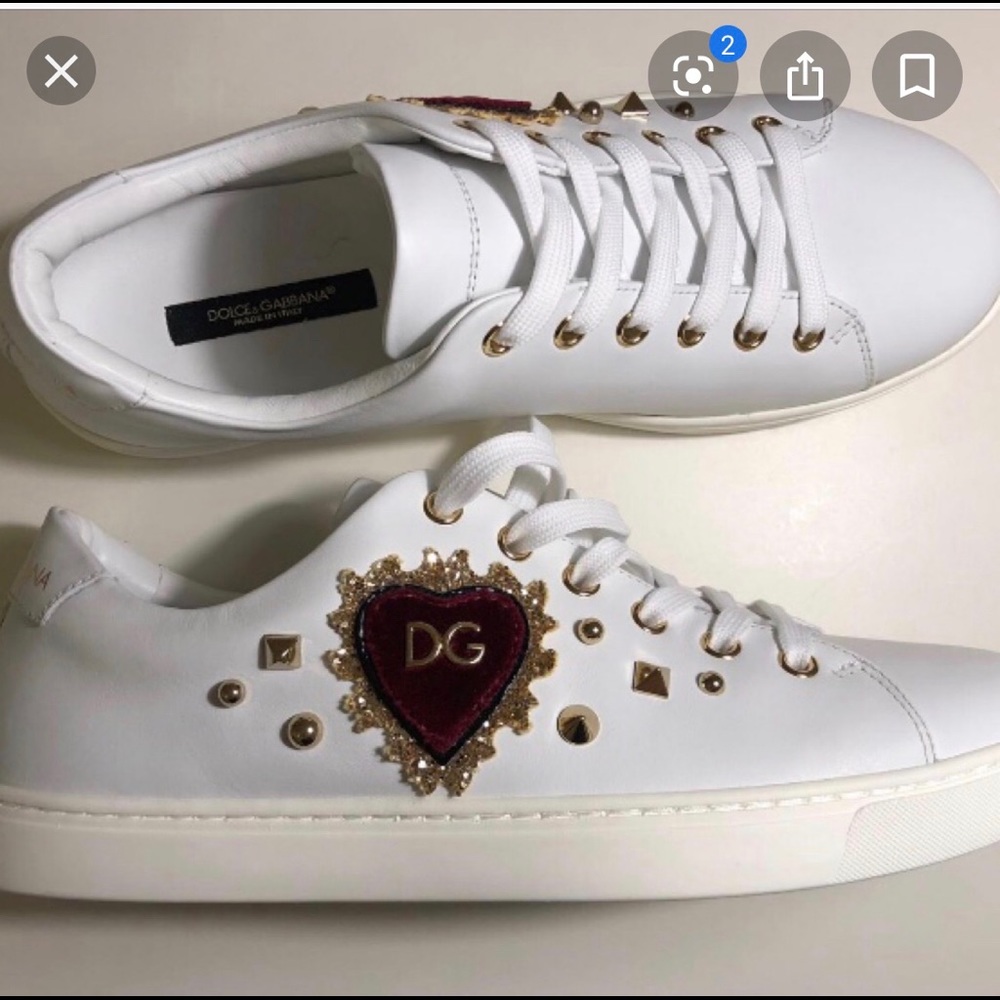 DOLCE &GABBANA HEART SNEAKERS SALE TODAY!!!!